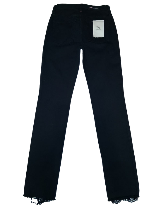 BLACK UNCUFF Jeans SlimFIT