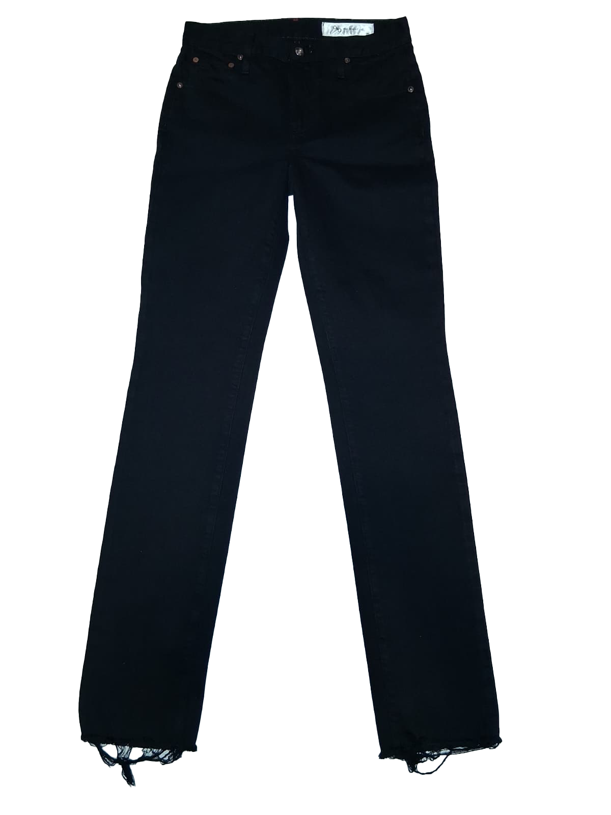 BLACK UNCUFF Jeans SlimFIT