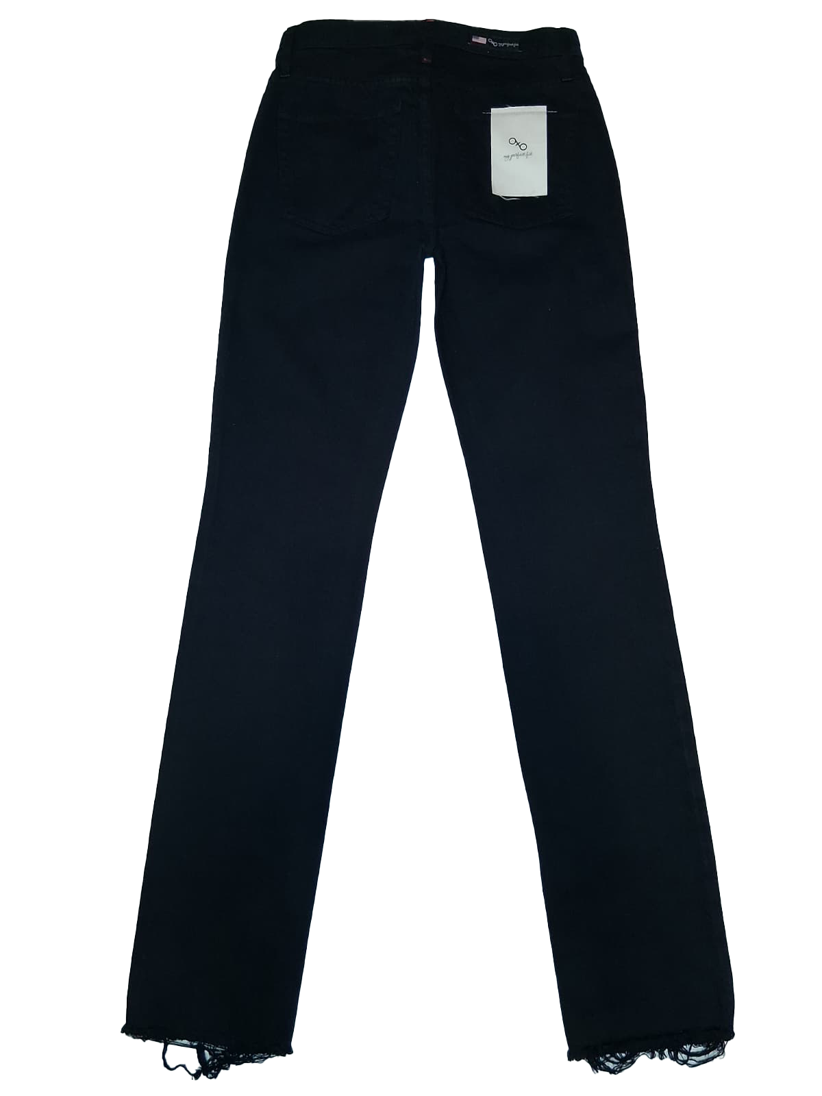 BLACK UNCUFF Jeans SlimFIT